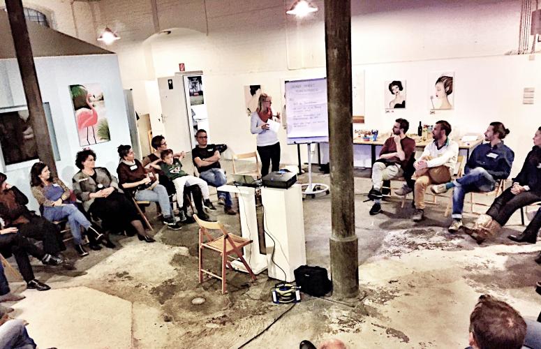 In Workshops entwickeln wir den Grünen Markt weiter.